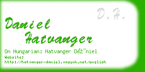 daniel hatvanger business card